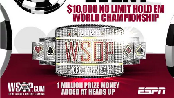 2020 WSOP $10,000买入主赛事将于下个月开赛！