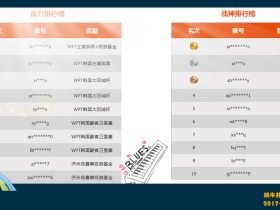 蜗牛扑克室战力榜第八期火热上线,韩国实地赛事我们来赞助