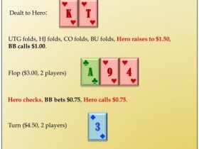 【蜗牛扑克】德州扑克桌常规局典型牌例100手－10