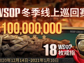 蜗牛扑克WSOP冬季线上巡回赛100000000美金保底奖金