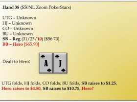 【EV扑克】牌局分析:AJs被4Bet,还应该继续玩吗?