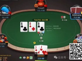 【EV扑克】牌局分析:3bet底池超对小cbet/3bet(这次被call了)
