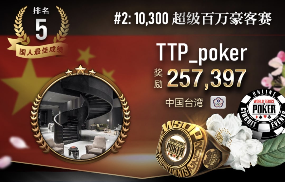 【EV 扑克】魏一帆 APT 亚巡赛#3 夺冠，WSOP 春巡赛 3 月 5 日开打，18 枚戒指冠军赛等你来摘金