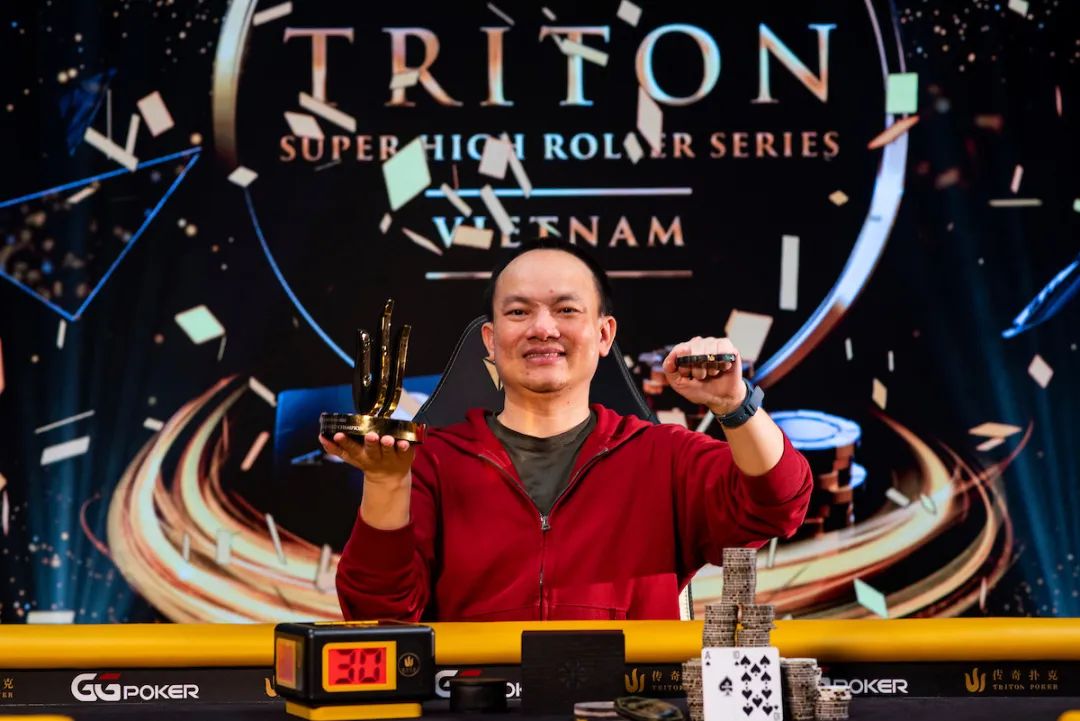 【EV 扑克】丁彪首登 Triton 越南站喜提#6 亚军！下一站将征服 WSOP 线上金戒指战场！