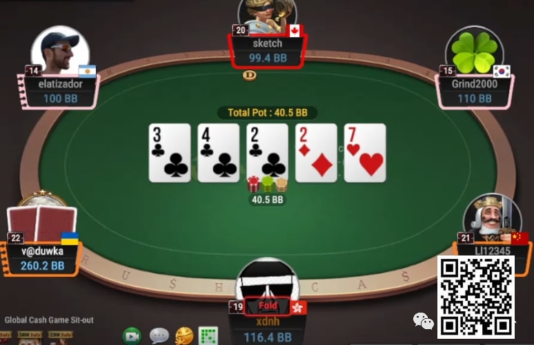 【EPCP扑克】牌局分析：多人池很少bluff
