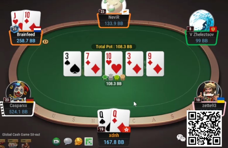【EV扑克】牌局分析：3BP，没位置，深后手，QQ怎么玩