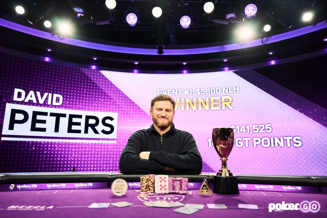 【EV扑克】David Peters获PokerGO杯赛事#1冠军 Shaun Deeb有望赢得100w美元减脂挑战赛