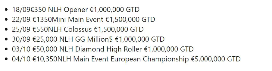 【EV 扑克】2024 年 WSOP 欧洲站赛程公布