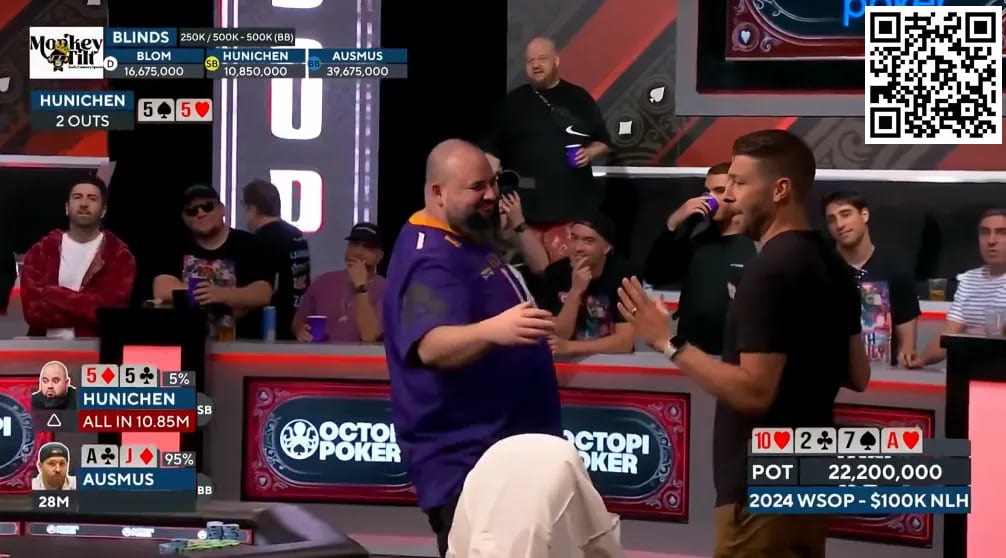 【EV扑克】WSOP最疯狂的逆转？小哥连续三次不到5 Outs河杀对手夺冠，这运气绝了！