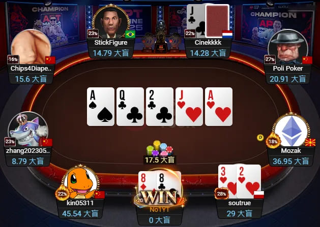 【EV扑克】APT线上亚巡赛｜国人赢得第三冠！Yuan Jie决赛桌9BB逆袭斩获26W奖励！