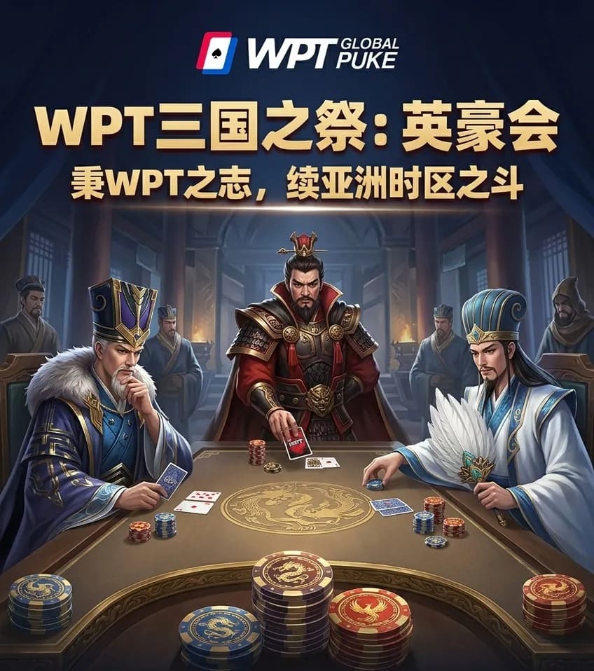 【EV扑克】扑克界的赤壁之战来了!WPTG三国无双系列赛史诗级登场!