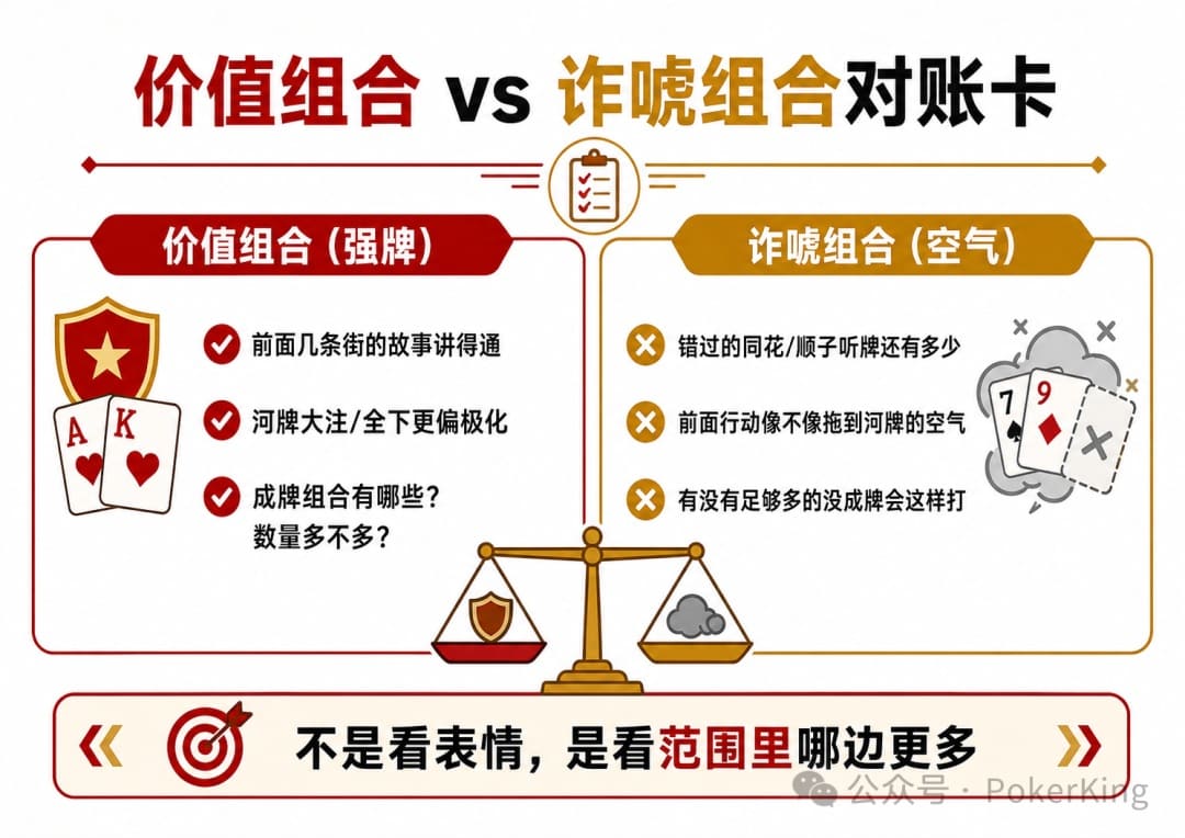 【EV扑克】河牌全下怎么接?三步拆解,不再被“唬”走